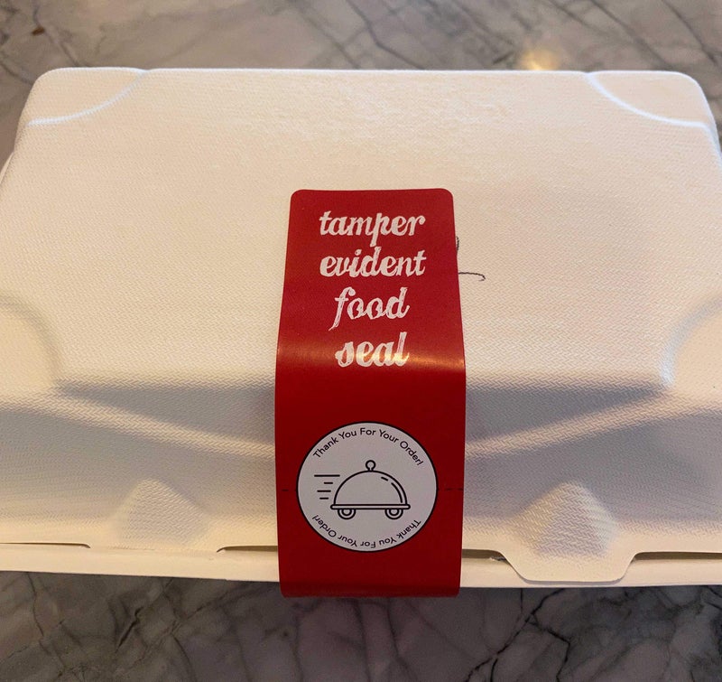 InStockLabels.com InStockLabels Tamper Proof Stickers, 1.5 x 6 Inches, Red, 500 Count Seal Stickers for Secure Packaging, Tamper Evident Tape for Food Containers, Drink Labels, Food Delivery Accessories for Takeout - Image 3